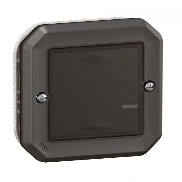 Photo Interrupteur connecté sans Neutre Plexo with Netatmo composable anthracite | Ref : 069895L