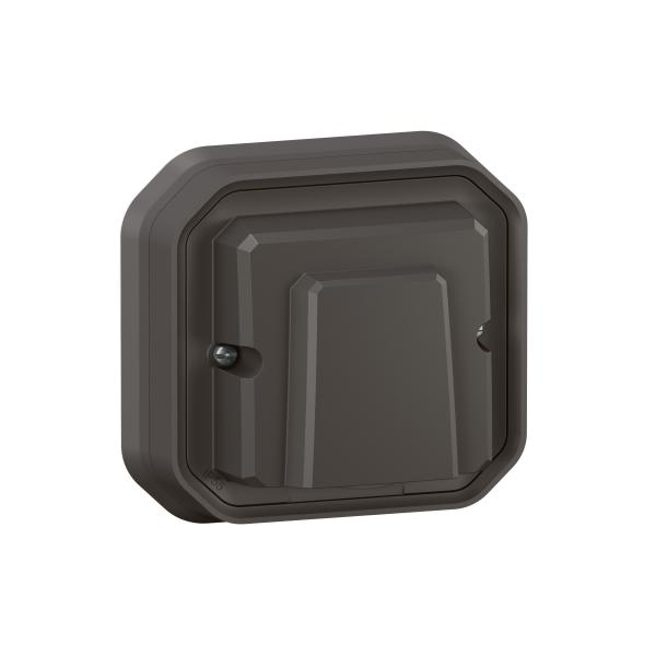 Photo Sortie de câble 20A avec bornier Plexo complet encastré anthracite | Ref : 069899L