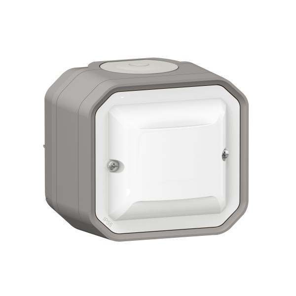 Photo Dtecteur mural Plexo sans Neutre 100W LED - composable Gris | Ref : 070011A