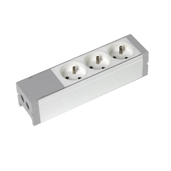 Photo Bloc nourrice quip de 3 prises 2P+T  cbler | Ref : 073400