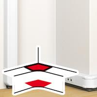 Photo Angle intrieur pour goulotte  clippage direct Mosaic 50x130mm  -  blanc antimicrobien | Ref : 075712