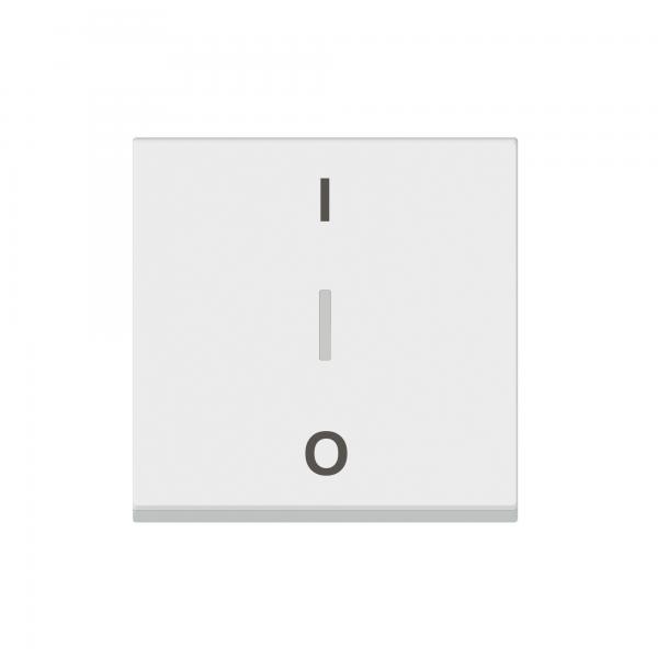 Photo Interrupteur bipolaire ave borne pour repiquage neutre 16AX 250V~ Mosaic 2 modules � blanc | Ref : 077050L