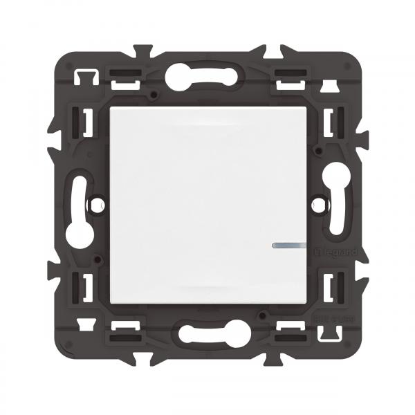 Photo Interrupteur sans Neutre connecté Mosaic with Netatmo sans plaque blanc | Ref : 077701LA