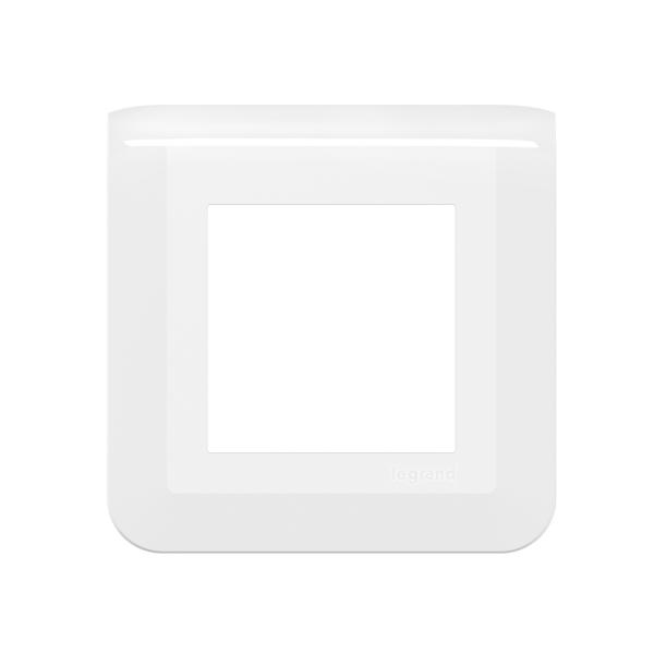 Photo Plaque de finition Mosaic pour 2 modules blanc | Ref : 078802L