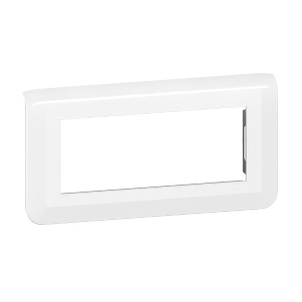 Photo Plaque de finition horizontale Mosaic pour 5 modules blanc | Ref : 078815L