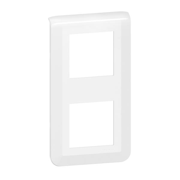 Photo Plaque de finition verticale Mosaic pour 2x2 modules blanc | Ref : 078822L