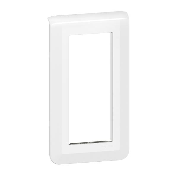 Photo Plaque de finition verticale Mosaic pour 5 modules blanc | Ref : 078825L