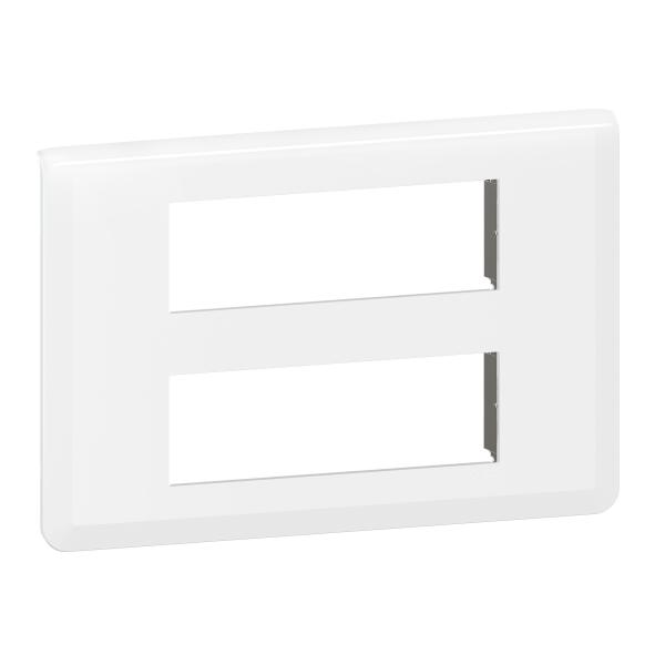 Photo Plaque de finition Mosaic pour 2x6 modules blanc | Ref : 078836L