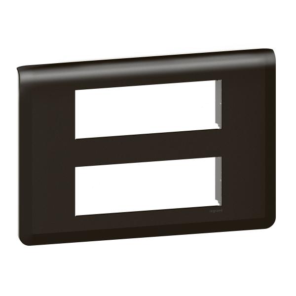 Photo Plaque de finition Mosaic pour 2x6 modules noir mat | Ref : 079076L