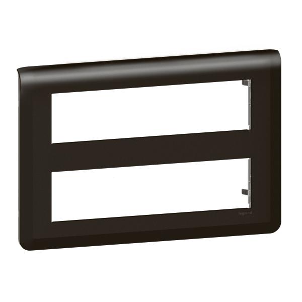 Photo Plaque de finition Mosaic pour 2x8 modules noir mat | Ref : 079077L