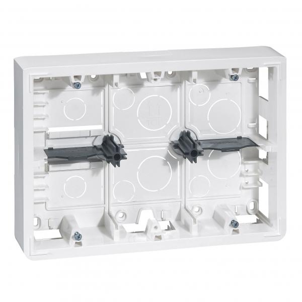 Photo Cadre saillie profondeur 46mm Mosaic pour 2x6 , 2x8 ou 2x3x2 modules et support référence 080266 | Ref : 080276