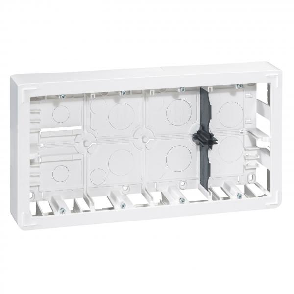 Photo Cadre saillie profondeur 46mm Mosaic pour 2x10 modules et support référence 080268 | Ref : 080278
