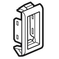 Photo Support de plaque troit pour paroi mince Batibox 1 module  -  alu | Ref : 080294