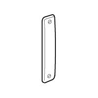 Photo Plaque obturation pour Jupiter encastré droit 2 postes blanc | Ref : 081074