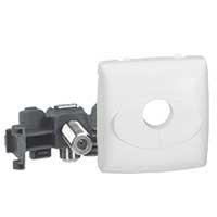 Photo Prise tlvision typeF Appareillage saillie composable  -  blanc | Ref : 086153