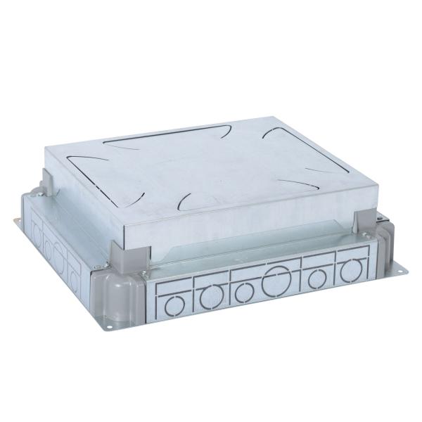 Photo Bote d'encastrement chape bton auto - ajustable pour bote de sol standard ou affleurante 12 modul | Ref : 088091