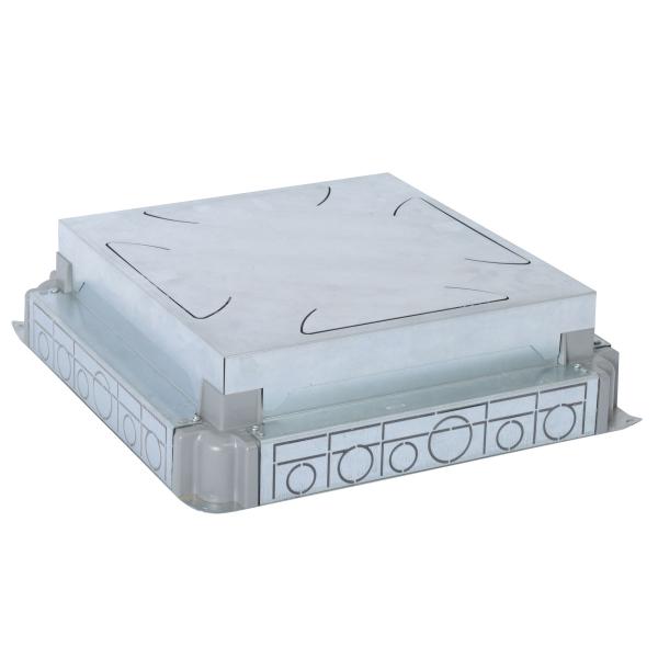 Photo Bote d'encastrement chape bton auto - ajustable pour bote de sol standard ou affleurante 16 modul | Ref : 088092