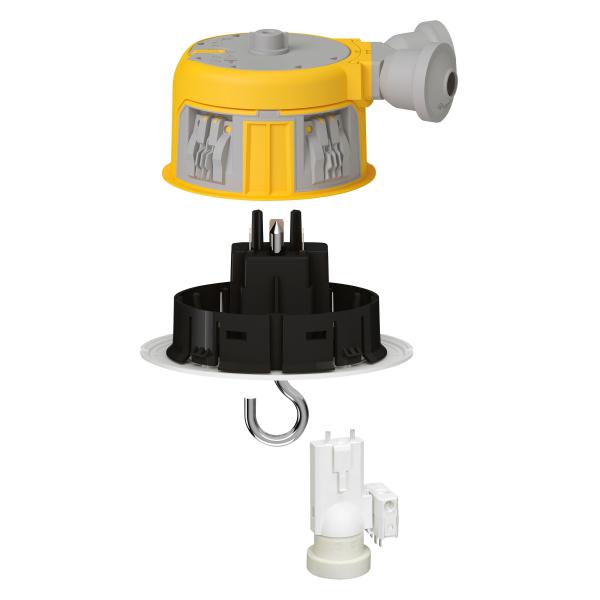 Photo Distribox Modul'up avec 25 ensembles boite Modul'up + prise DCL + fiche DCL + douille DCL + 1 scie c | Ref : 088524