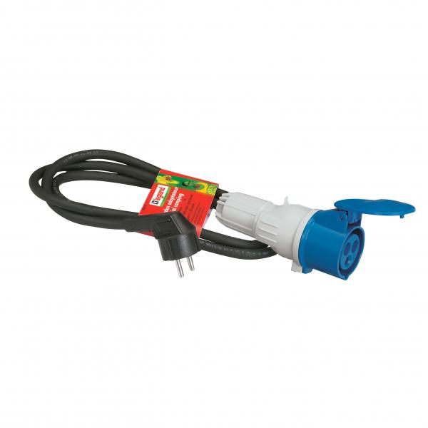 Photo Cordon adaptateur pour caravane. marchs ou camping-car - longueur 1.5m | Ref : 090041