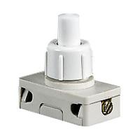 091167 Mini-interrupteur 2A 250V~ à poussoir pour pied de lampe livré sous  blister avec Gencod avec bague de fixation - professionnel