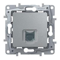 Photo Prise RJ45 multim�dia cat. 6 FTP Nilo� - Argent | Ref : 096681