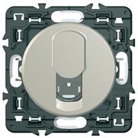 Photo Prise RJ45 multimdia catgorie 6 FTP Cliane - titane avec support | Ref : 099761