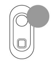 Photo Enjoliveur Cliane pour prise enrouleur RJ45  -  finition titane | Ref : 068555