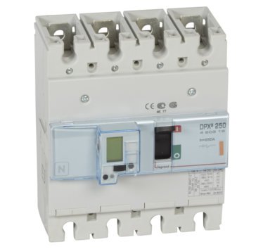 Photo Disjoncteur électronique DPX³250 pouvoir de coupure 25kA 400V~ - 4P - 250A | Ref : 420319
