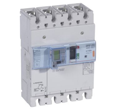 Photo Disjoncteur électronique différentiel avec unité de mesure DPX³250 pouvoir de coupure 25kA 400V~  -  4P  -  160A | Ref : 420427