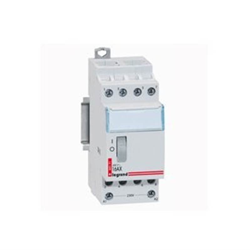 Photo Tlrupteur CX standard avec bornes  vis 4P 16A 400V~ contact 4F  -  tension commande 230V~  -  2 modules | Ref : 412416