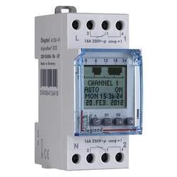 Photo Interrupteur horaire digital modulaire programmable journalire ou hebdomadaire  -  2 sorties 16A 250V~  -  230V~ | Ref : 412641