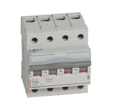 Photo Interrupteur - sectionneur DX - IS 4P 400V~  -  100A  -  4 modules | Ref : 406489