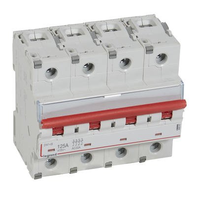 Photo Interrupteur - sectionneur DX - IS  dclenchement 4P 400V~  -  125A  -  6 modules | Ref : 406547