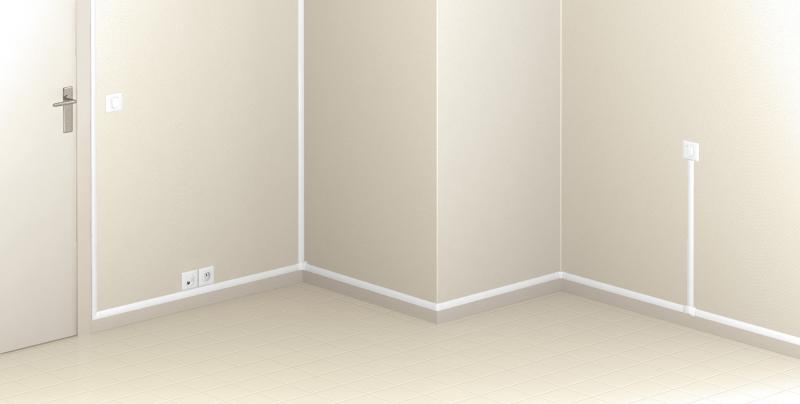 Photo Moulure C�liane finition pl�tre 30x12,5 mm - sans cloison - L. 2,1 m | Ref : 019000