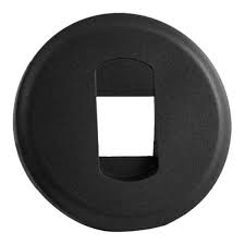 Photo Enjoliveur Cliane pour prise haut parleur simple  -  finition graphite | Ref : 067813