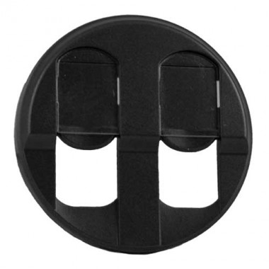 Photo Enjoliveur Cliane pour prise double RJ45  -  finition graphite | Ref : 067952