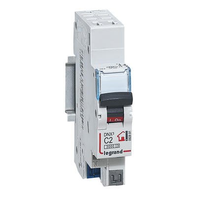 Photo Disjoncteur DNX� Phase + Neutre 2A - bornes automatiques - 1 module | Ref : 092891
