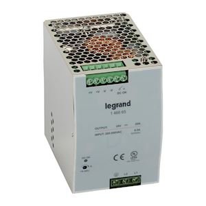 Photo Alimentation stabilise  dcoupage monophase et biphase entre 200V~  500V~ et sortie 24V=  -  480W | Ref : 146665
