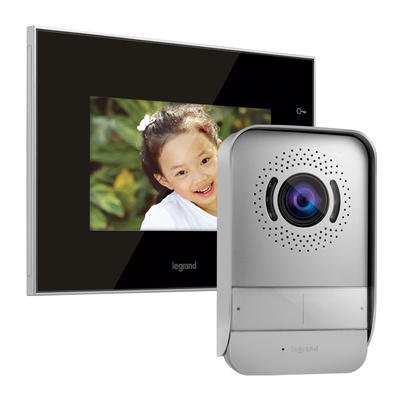 Photo Kit portier visiophone avec interphone et cran miroir 7pouces | Ref : 369220