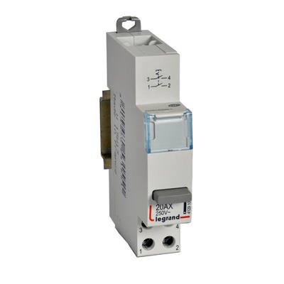 Photo Inter poussoir modulaire simple fonction contact 2NO  -  1 module | Ref : 412910
