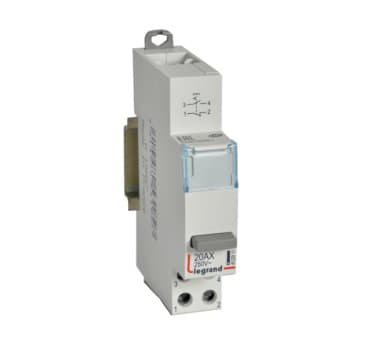 Photo Inter poussoir modulaire simple fonction contact 1NO+NF  -  1 module | Ref : 412911