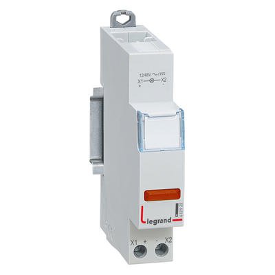 Photo Voyant  LED CX simple 12V~  48V~ ou 12V=  48V=  -  rouge  -  1 module | Ref : 412922