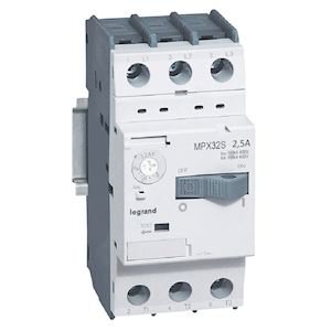 Photo Disjoncteur moteur magntothermique MPX32S  -  rglage thermique 1,6A  2,5A  -  pouvoir de coupure 100kA en 415V | Ref : 417306