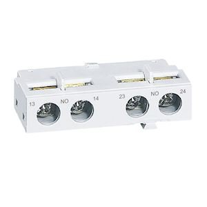 Photo Contacts auxiliaires 2NF pour disjoncteur moteur MPX  -  montage frontal | Ref : 417405