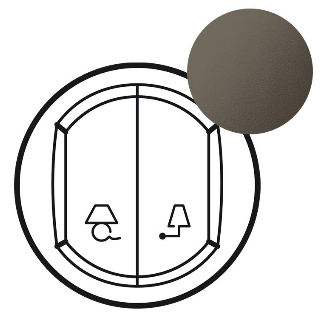 Photo Enjoliveur Cliane pour commande de lampes d'entre ou bureau pour htel  -  finition graphite | Ref : 067963