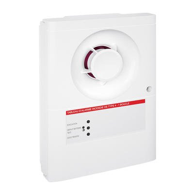 Photo Tableau d'alarme incendie de type4 avec alimentation secteur et 1 boucle pour dclencheurs manuels | Ref : 140561
