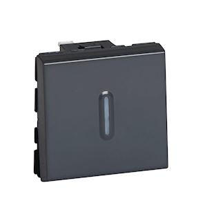 Legrand 074042 – Poussoir Inverseur Voyant Blanc 6A 250V (74042)