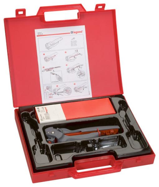 Photo Pince  sertir Starfix pour embouts en bandes sections 0,5  2,5mm  -  mallette avec embouts | Ref : 037639
