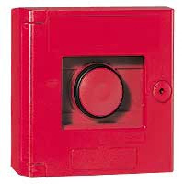 Photo Coffret bris de glace double position IP30 rouge - montage en encastré | Ref : 038061