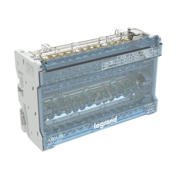 Photo Rpartiteur modulaire 4P 125A - 8 modules | Ref : 400409
